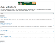Tablet Screenshot of musicvideofacts.blogspot.com