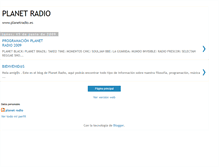 Tablet Screenshot of planetradiospain.blogspot.com