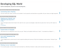 Tablet Screenshot of devsql.blogspot.com