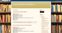 Desktop Screenshot of konya-banka-subeleri.blogspot.com