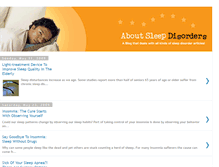 Tablet Screenshot of aboutsleepdisorders.blogspot.com