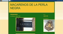 Desktop Screenshot of macarenosdelaperlanegra.blogspot.com