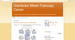 Desktop Screenshot of mesinfotocopycanon.blogspot.com