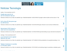 Tablet Screenshot of noticia-tecnologia.blogspot.com