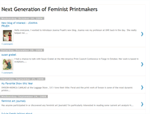 Tablet Screenshot of feministprintmakers.blogspot.com