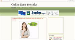 Desktop Screenshot of earntechnics.blogspot.com
