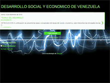Tablet Screenshot of desarrollosocialyeconomicodevenezuela.blogspot.com
