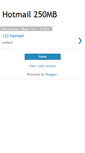 Mobile Screenshot of hotmail250mb.blogspot.com