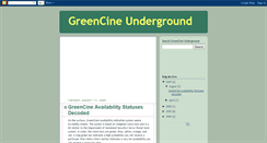 Desktop Screenshot of greencineunderground.blogspot.com