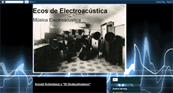 Desktop Screenshot of ecosdeelectroacustica.blogspot.com