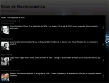 Tablet Screenshot of ecosdeelectroacustica.blogspot.com