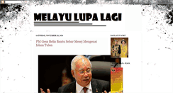 Desktop Screenshot of melayulupalagi.blogspot.com