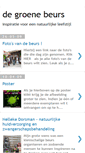 Mobile Screenshot of degroenebeurs.blogspot.com