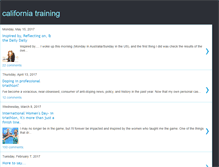 Tablet Screenshot of californiatraining.blogspot.com