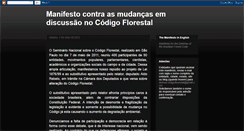 Desktop Screenshot of emdefesadocodigoflorestal.blogspot.com