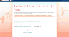 Desktop Screenshot of ecrire-une-lettre-qui-vend.blogspot.com