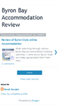 Mobile Screenshot of byronbayaccommodationreview.blogspot.com