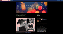 Desktop Screenshot of milagrosoliva.blogspot.com