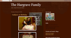 Desktop Screenshot of hargravefamily.blogspot.com