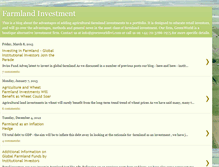 Tablet Screenshot of farmlandinvestment.blogspot.com