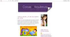Desktop Screenshot of coisasdaarquitetura.blogspot.com