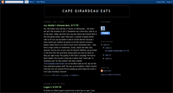 Desktop Screenshot of capeeats.blogspot.com