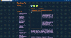 Desktop Screenshot of agniesiablog.blogspot.com
