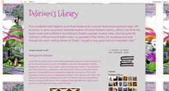 Desktop Screenshot of deliriumslibrary.blogspot.com