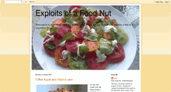 Desktop Screenshot of exploitsofafoodnut.blogspot.com