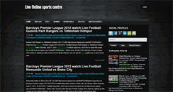 Desktop Screenshot of online-sportscentre.blogspot.com