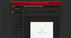 Desktop Screenshot of ngocthachblog.blogspot.com