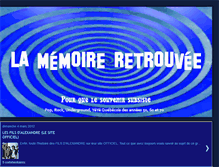 Tablet Screenshot of lamemoireretrouvee.blogspot.com