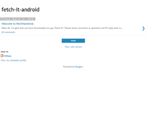 Tablet Screenshot of fetchitandroid.blogspot.com