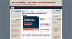 Desktop Screenshot of kenyantenders.blogspot.com