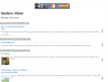Tablet Screenshot of modernhiker.blogspot.com