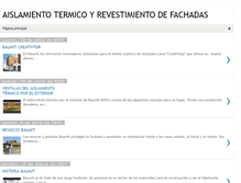 Tablet Screenshot of baumit-aislamiento-termico-fachadas.blogspot.com