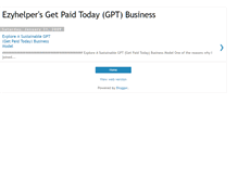 Tablet Screenshot of getpaidtodaybyezyhelper.blogspot.com