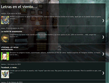 Tablet Screenshot of letrasenelviento.blogspot.com