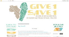 Desktop Screenshot of give1save1africa.blogspot.com