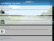 Tablet Screenshot of justwalkingthisearth.blogspot.com