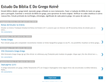 Tablet Screenshot of bibliaemgrego.blogspot.com