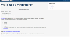 Desktop Screenshot of dailyyiddishkeit.blogspot.com