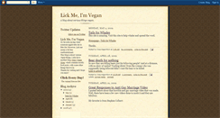 Desktop Screenshot of lickmeimvegan.blogspot.com