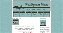 Desktop Screenshot of firstimpressionfavors.blogspot.com