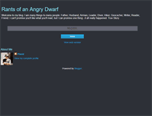 Tablet Screenshot of angrydwarfrants.blogspot.com