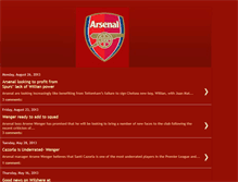 Tablet Screenshot of latest-arsenal.blogspot.com