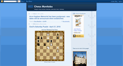 Desktop Screenshot of chessmanitoba.blogspot.com