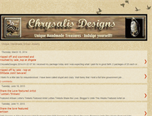 Tablet Screenshot of chrysalisdesigns.blogspot.com