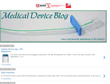 Tablet Screenshot of meddevice.blogspot.com