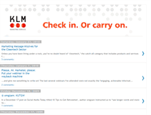 Tablet Screenshot of klm-marketing.blogspot.com